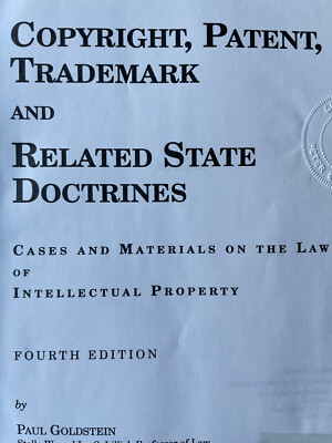 洋書 RELATED STATE DOCTRINES Copyright, Patent, Trademark and Related State Doctrines