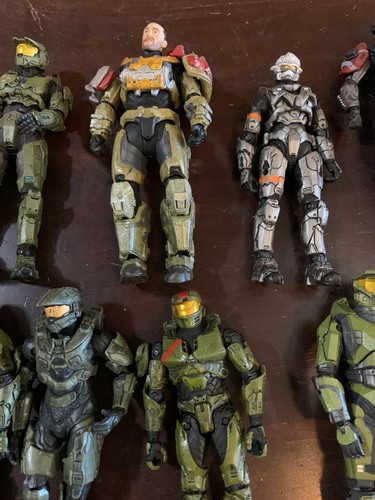 HALO ACTION FIGURE LOT x10 spartan, master chief, emile, hayabusa, etc. - Picture 3 of 7
