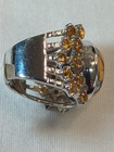NF 925 Sterling Silver Spiny Oyster Cabochon Kingman Citirine Ring NIB Size 7 — photo 3
