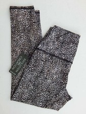 EVOLUTION AND CREATION 7/8 LEGGINGS ANIMAL PRINT HIGH WAIST sz S AUTHENTIC NEW