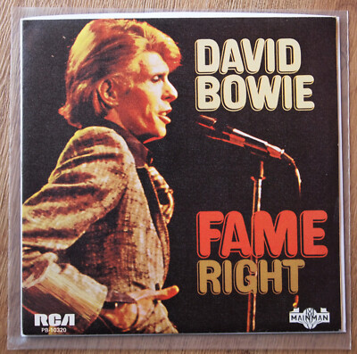 DAVID BOWIE - FAME / RIGHT (RCA PB10320) 1978 SPAIN VINYL 7'' SINGLE EX COND!!!  