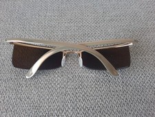 Silhouette Rimless Sunglasses Model 8596 Color Gold Pearl Ceramic Polarizd LNS