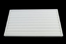 12 Tray Ring Inserts Trays Liners White Jewelry Holds 100 Rings 14 " x 8 x 1"