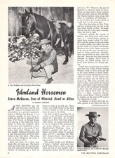 Steve McQueen Josh Randall Wanted Dead Or Alive Film Horseman Vtg Mag Excerpt
