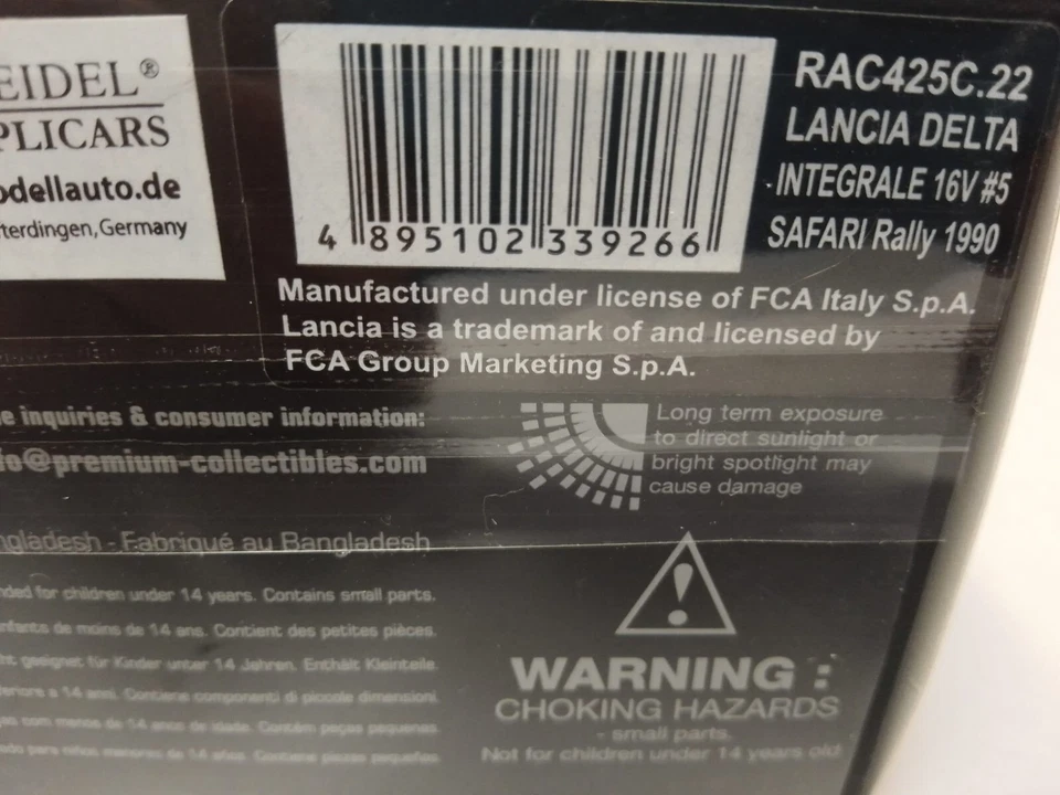 IXO Lancia Delta Integrale 16V #5 Kankkunen Safari Rally 1990 1/43 RAC425C.22 - Immagine 3 di 3