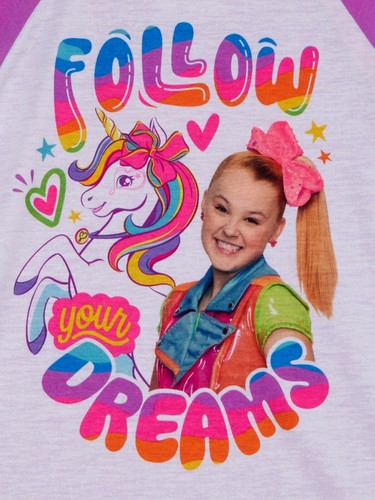 NWT JoJo Siwa Pajamas Girls Size 4 5 6 7 8 Rainbow Unicorn XS Small Medium NEW - Picture 3 of 3