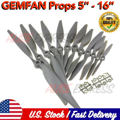 New Gemfan APC Style 5 -16in Nylon Electric Prop Propeller for RC Airplanes US