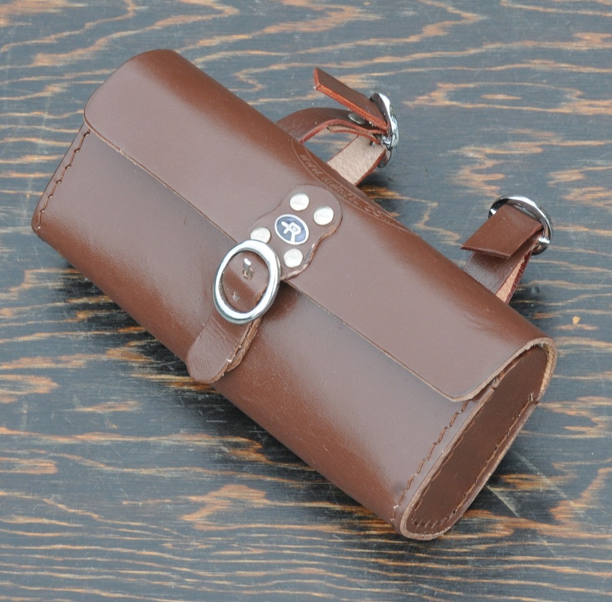 Dark Brown Leather Bike Tool Bag / Pouch Fixies Vintage