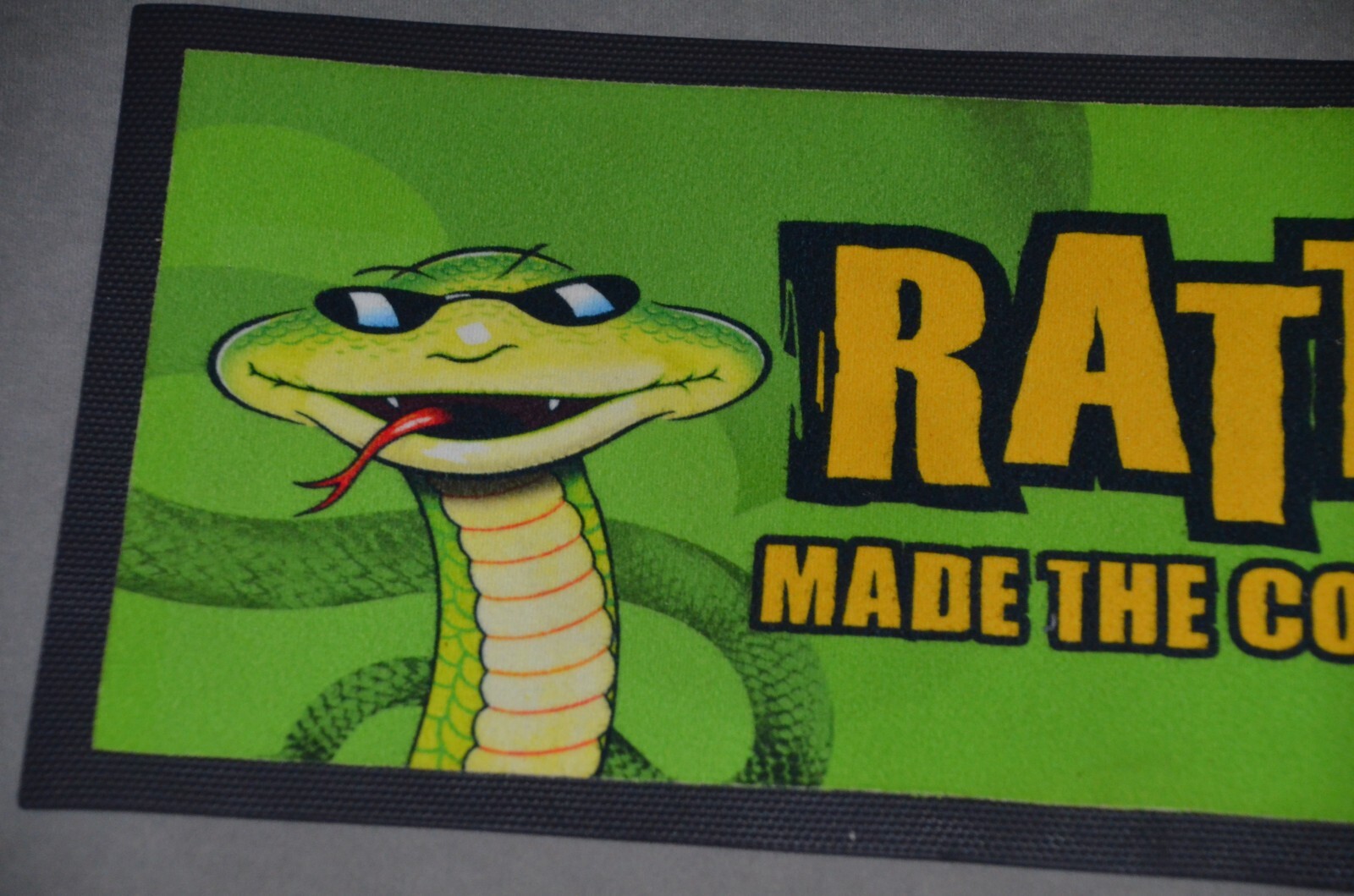 Healey's Cyder Rattler Cider Bar Runner Beer Drip Mat Wetstop Green 60