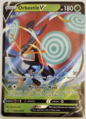 orbeetle v pokemon card value Pokemon - Orbeetle V SWSH078 - Ultra Rare - Vivid Voltage - JUMBO CARD -  NM/M