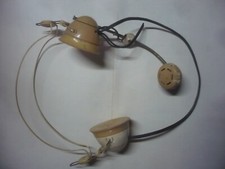 RARE ANTICHE CUFFIE E CORNETTA IN BACHELITE PRIMI '900 (non testate)