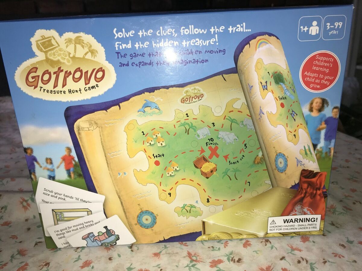 Gotrovo Treasure Hunt Game Fun Scavenger Hunt Board Game Kids