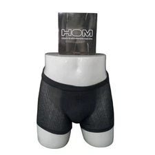HOM Men's Black Boxer 90% Micromodal 10% Elastane Mod ZEN MAXI