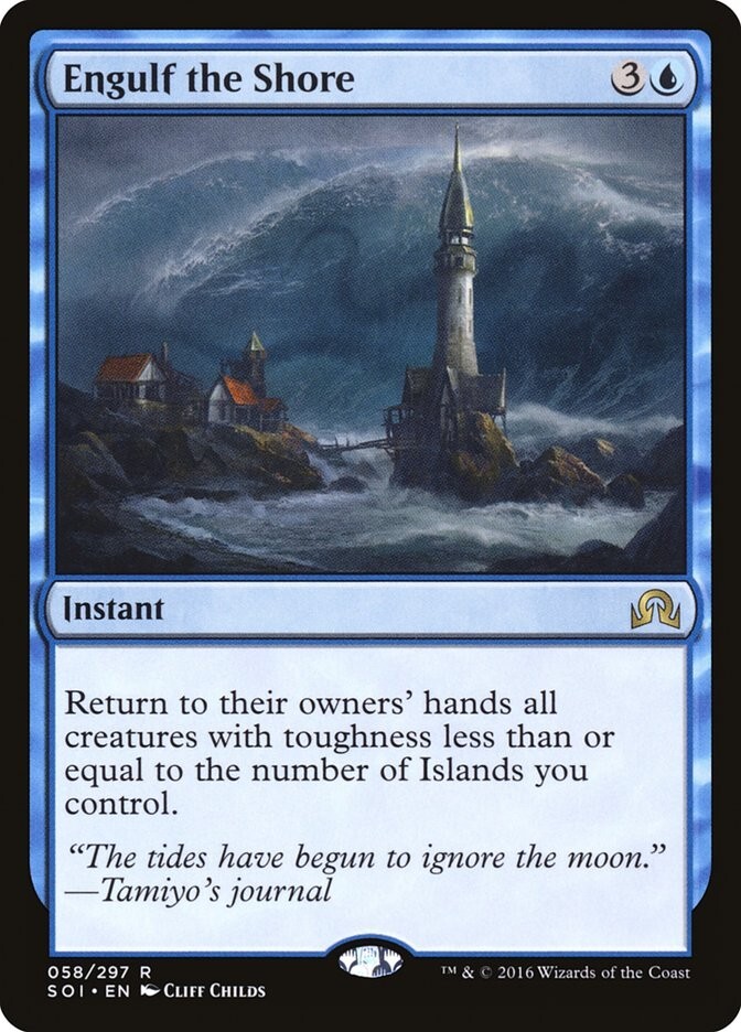 Engulf the Shore 1x FOIL SOI MTG Shadows Over Innistrad Rare MINT blue Engulf the Shore 1x FOIL SOI MTG Shadows Over Innistrad Rare MINT blue