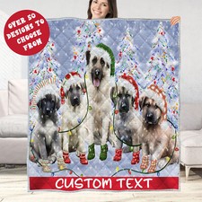 Anatolian Shepherd Quilt Dog Bedding Personalized Christmas Gift Many Design NWT