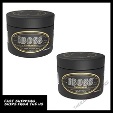 2X IBOSS GEL17oz-TEXTURIZING HAIR GEL ORGANIC INGREDIENTS WATER BASE STRONG HOLD