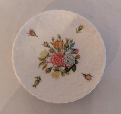COALPORT Rose Garden 12,5 cm Ø Zierteller ? Untertasse Unterteller ?