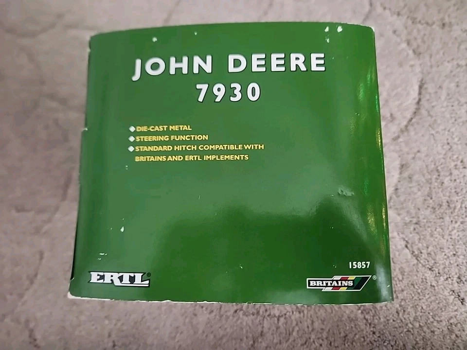 Gran Bretaña ERTL 15857 John Deere 7930 tractor doble escala 1:32 1/32 caja fecha 2006 Foto 4 de 4