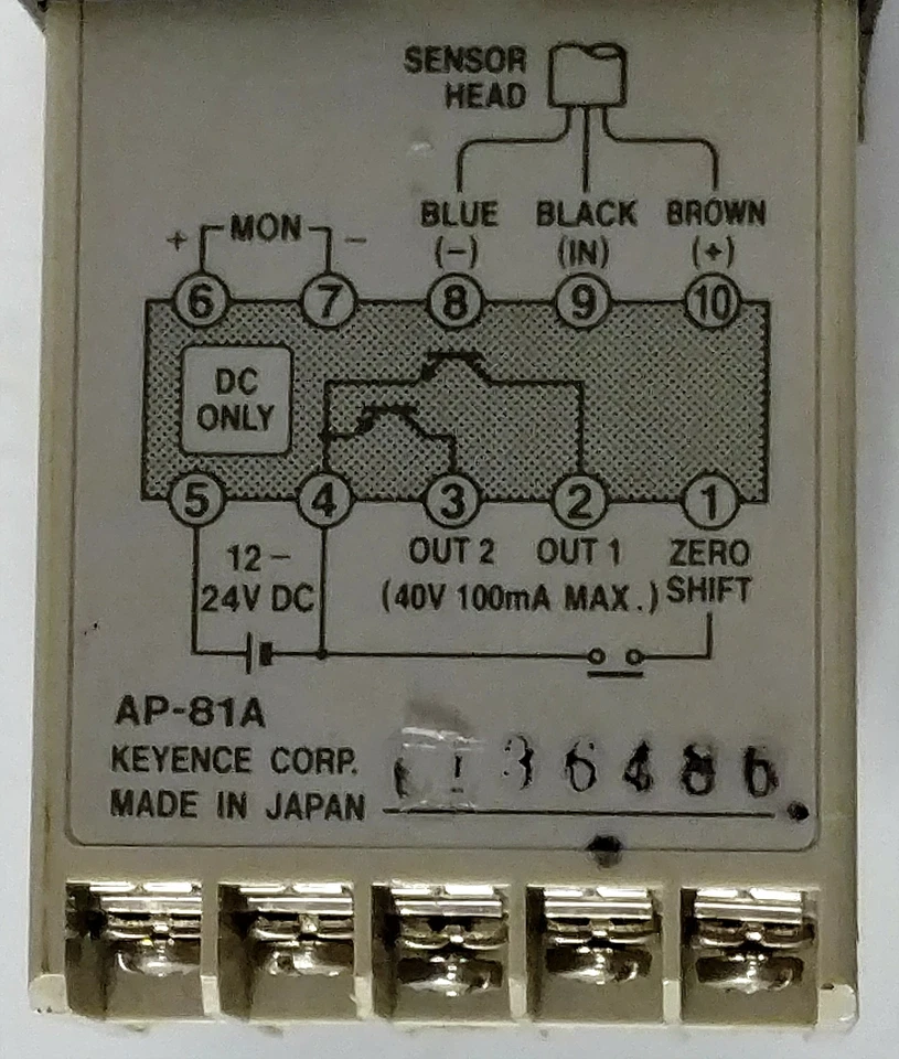 Keyence AP-81A Digital Pressure Sensor with LED Display - Image 2 of 3