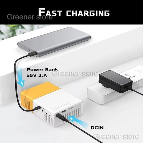 Mini Smart Projector Portable Home Theater 3D LED for 4k 1080P Movie Via HD Port - Picture 8 of 22