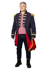 Costume de Carnaval Soldat Napoleon Veste Uniforme Théâtre Fête Redingote Haut