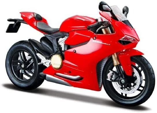 DUCATIバイク　1/12 人形セット 1/12 Ducati 1199 Panigale 2012 Red Model Kit (35 Pieces) by