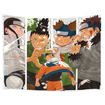 Wolf Samurai Mädchen Anime Poster XXL Wandteppich Wandbehang Fototapete