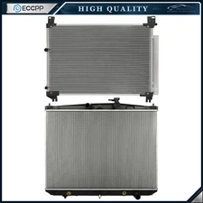 Aluminum Radiator & AC Condenser Cooling Kit For 2014-2016 Toyota Highlander