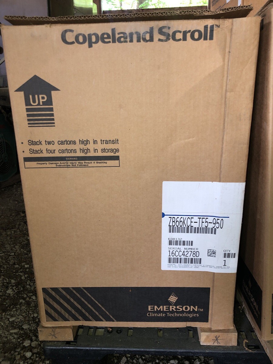 Copeland Scroll Compressor ZB66KCE-TF5-950 for sale online | eBay