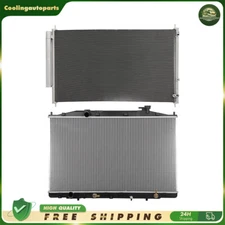 Aluminium Radiator & A/C Condenser Cooling Kit For 2011-2017 Honda Odyssey 3.5L