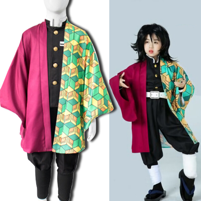 Anime Costume Demon Killer Kimono is Not Yaiba Zenitsu Nezuko Shinobu As a  Female, and the Large Kimono Yukata As a Halloween, Men(Child 150)