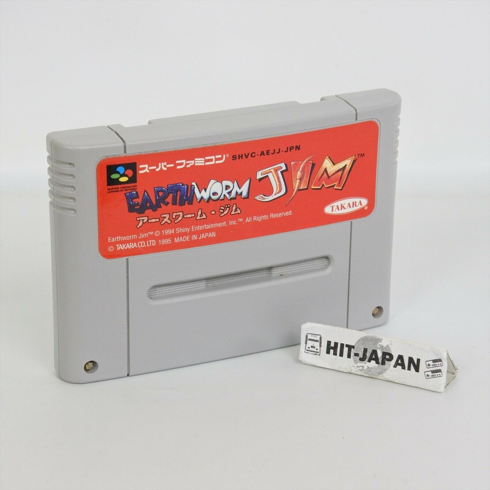 Fita Snes Earthworm Jim Minhoca Cartucho Super Nintendo Novo