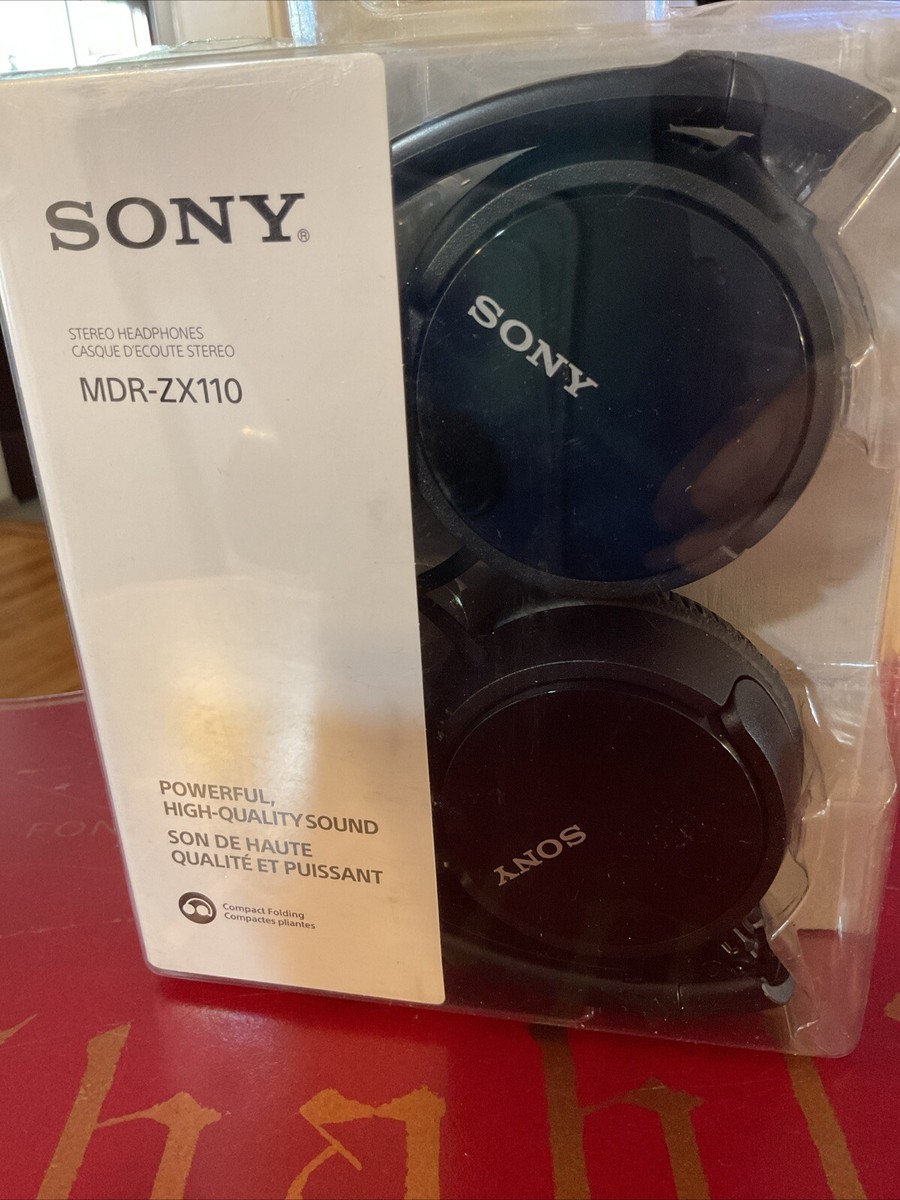 アルティメットセット Sony MDRZX110 Monitor Stereo Headphones Black NEW