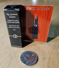 Giorgio Armani Lip Power Matte Longest & Caring Intense Matte Lipstick#400#RA-33