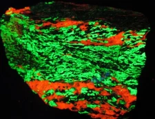 Mylonitized Willemite Fluorescent Mineral, Sterling Hill, NJ