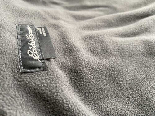 NEW! ~ EDDIE BAUER Fleece Lined Flannel Shirt Jacket, M MED Carbon Gray ~ ($115) - Imagen 5 de 13