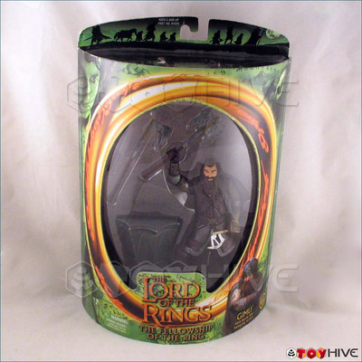 Lord of the Rings Fellowship of the Ring Gimli half moon damaged package