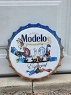 Rare Modelo Especial Metal Beer Bottle Cap Sign Vintage Man Cave Bar Decor