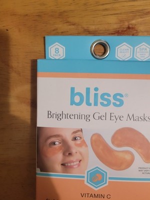 Bliss Brightening Gel Eye Masks Vitamin C set of 8 New