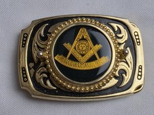 Vintage Masonic Freemason Belt Buckle
