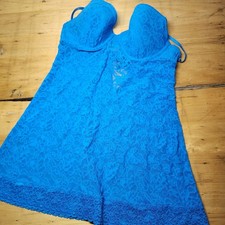 Victoria's Secret Turquoise Lace Babydoll Nightie - L