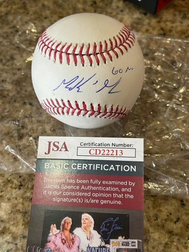 MACKENZIE GORE WASHINGTON NATIONALS GO NATS RARE SIGNED ROMLB BASEBALL JSA COA - Picture 2 of 3