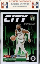 2023-24 Hoops Premium Stock #1 Jaylen Brown City Edition Boston Celtics