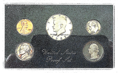 #ad #ad 1983 S PROOF SET EXTREMELY RARE HARD TO FIND UNC ONLY 3138765 MINTED $18.95