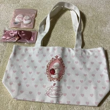 Flower Knows Mini Tote Bag Ribbon Barrette Puff Set