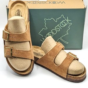 Woodstock Bert Leather/Suede Upper Corkbed Tan men’s size 9 buckle sandals EUC Woodstock | Shoes | Woodstock Bert Mens Suede Two Strap  main image 3