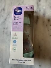 Image of MAM Easy Start Anti-Colic Bottle, 260ml, Green, for 2+ Months