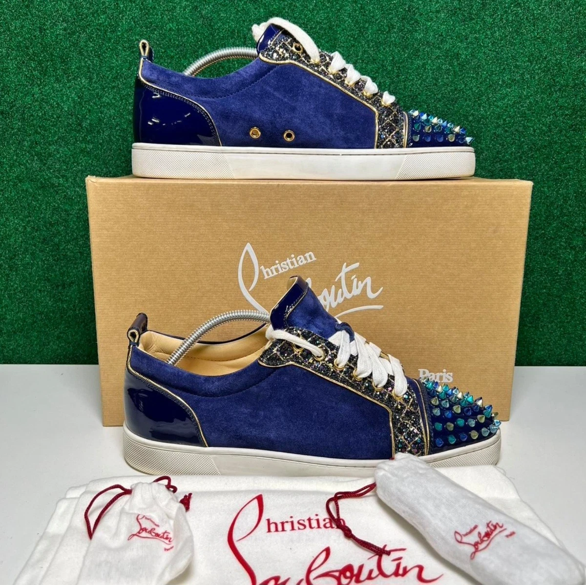 Christian Louboutin Blue Suede Casual Shoes for Men for sale | eBay