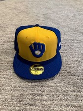 milwaukee brewers hat 7 1/2 new fitted new era