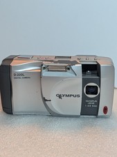 Olympus D-220L camera Digital Camera  Silver, Working.